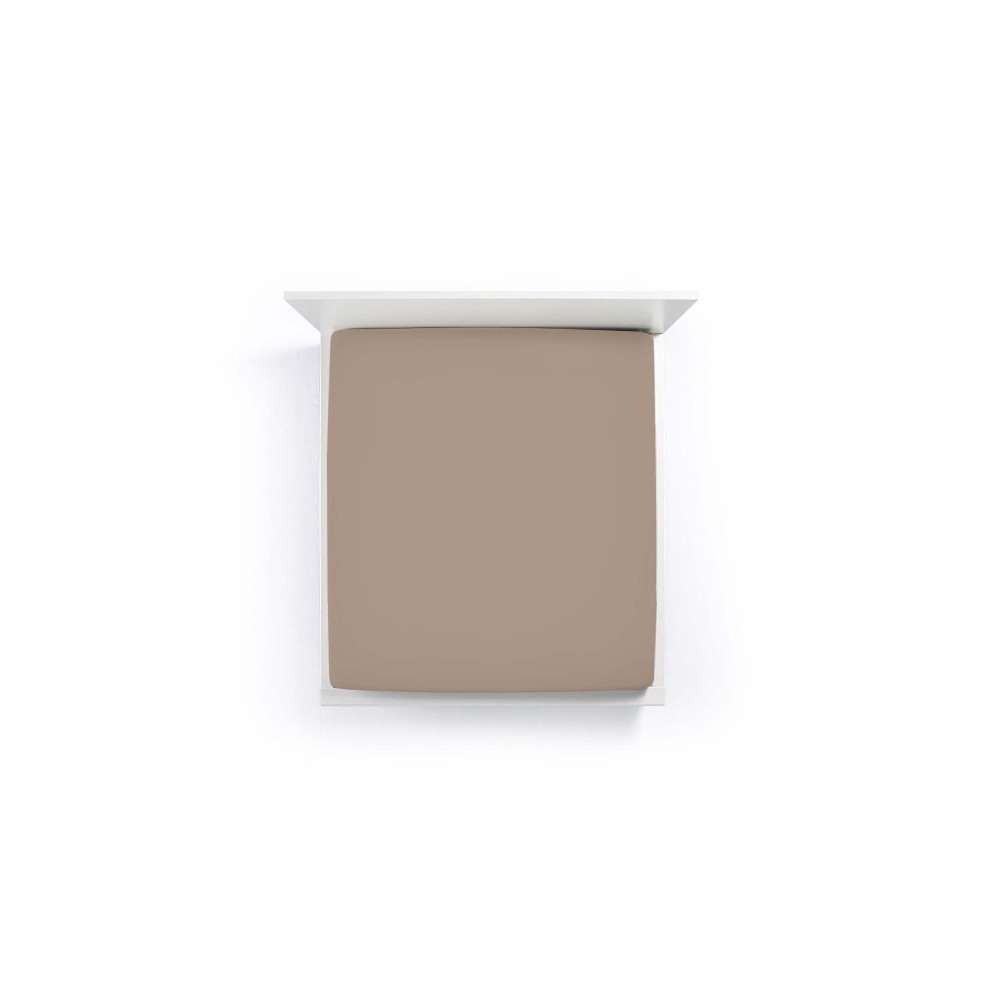 Hoeslaken jersey Muskaat