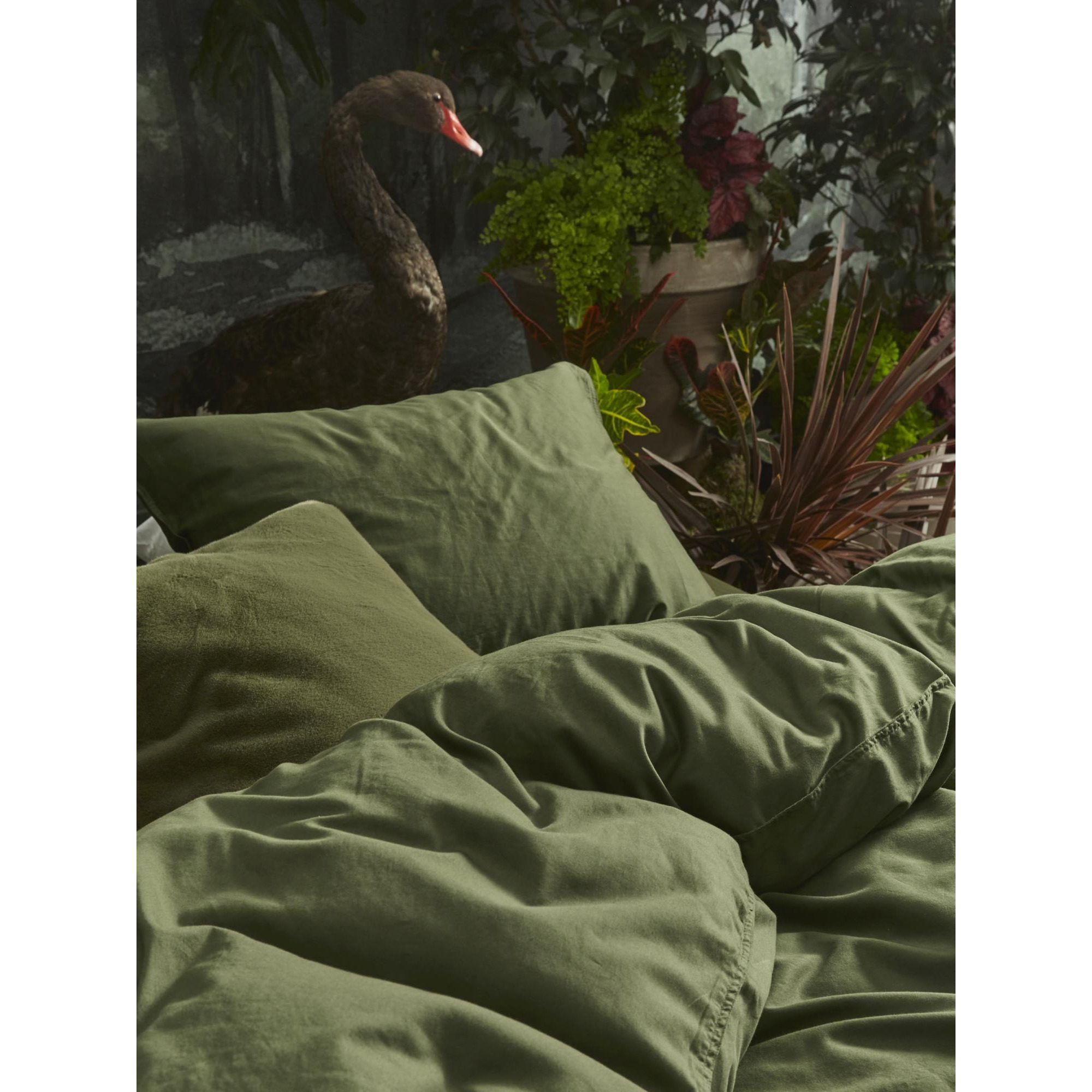 Dekbedovertrek uni satijn Moss