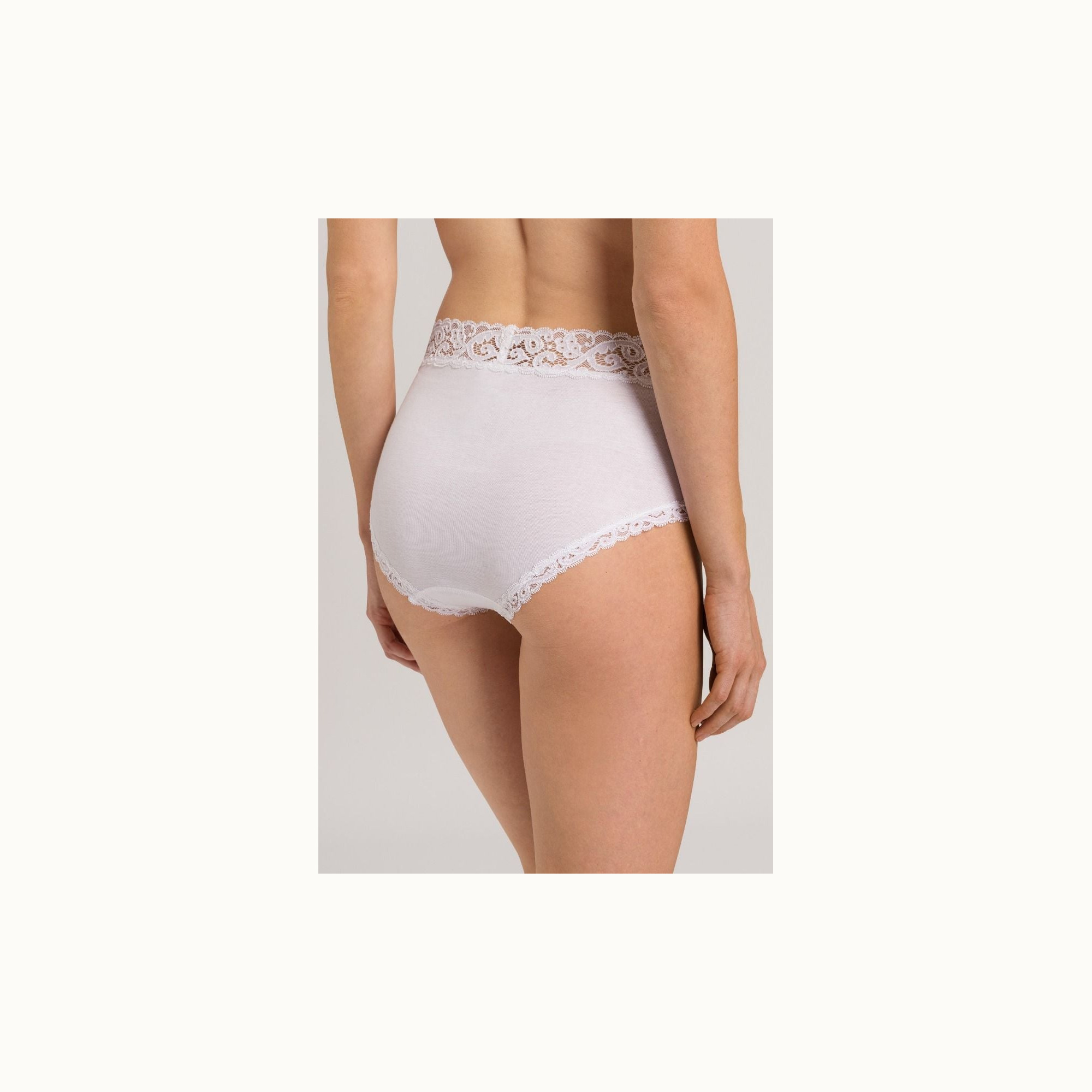 Slip hoog kant wit