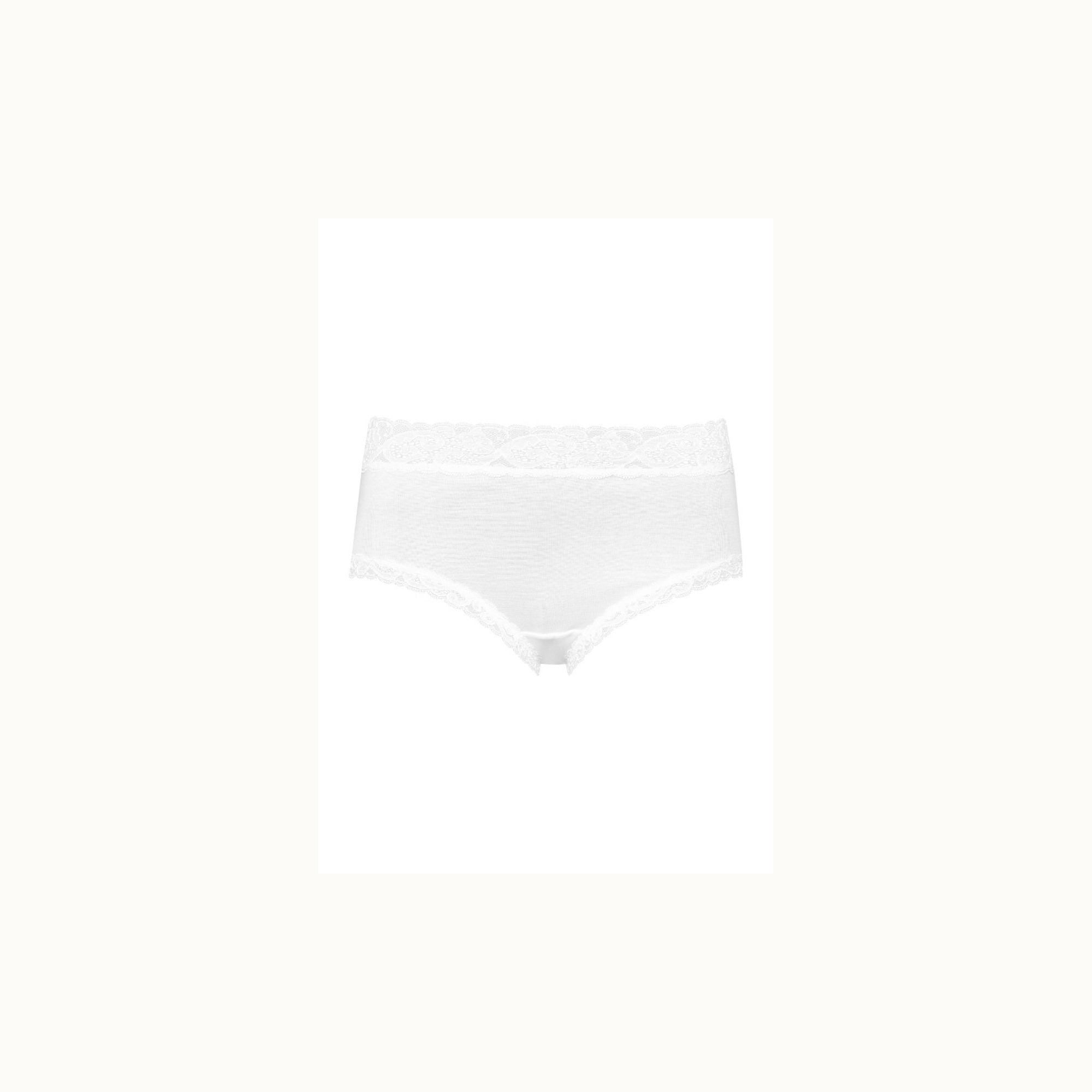 Slip hoog kant wit