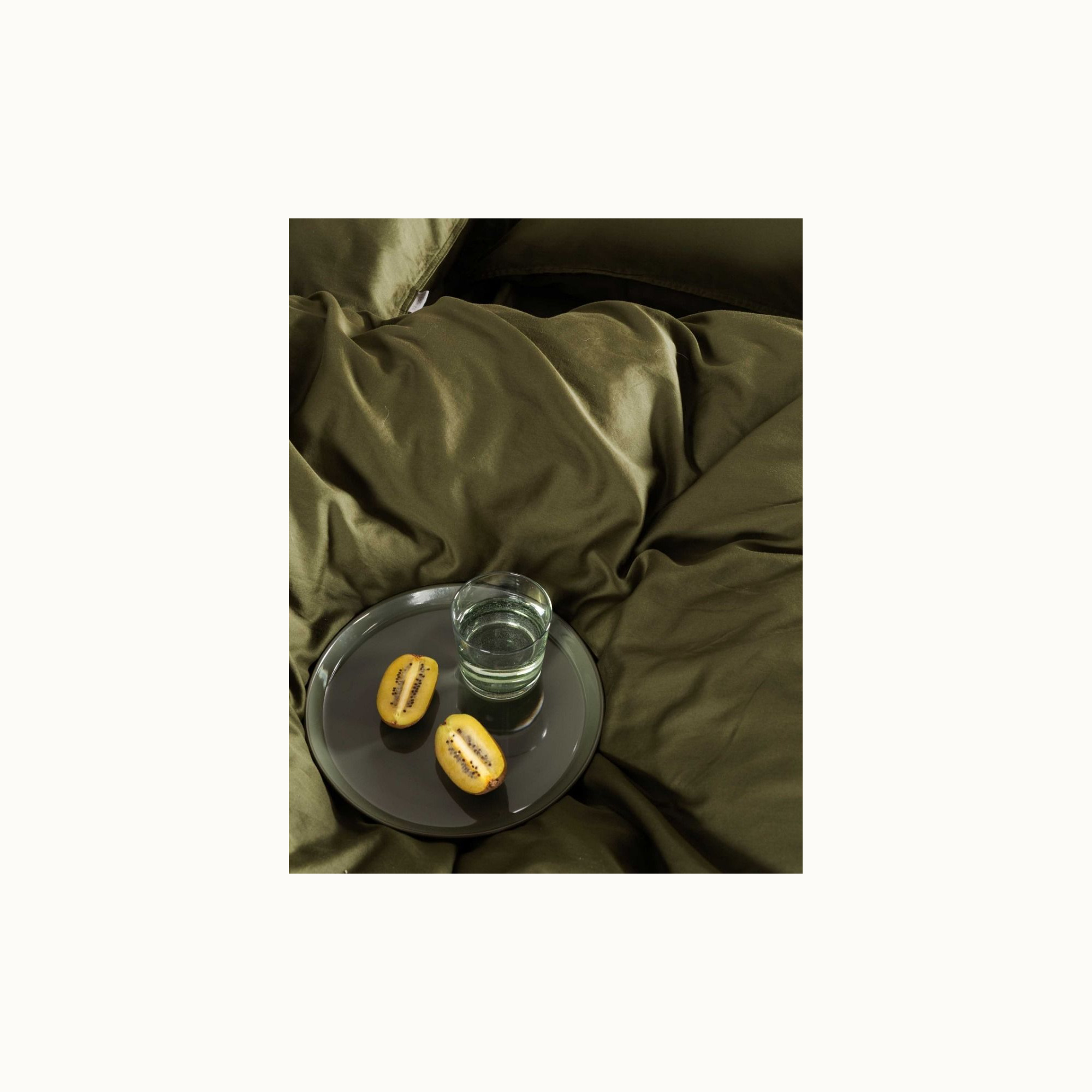 Dekbedovertrek uni satijn Moss