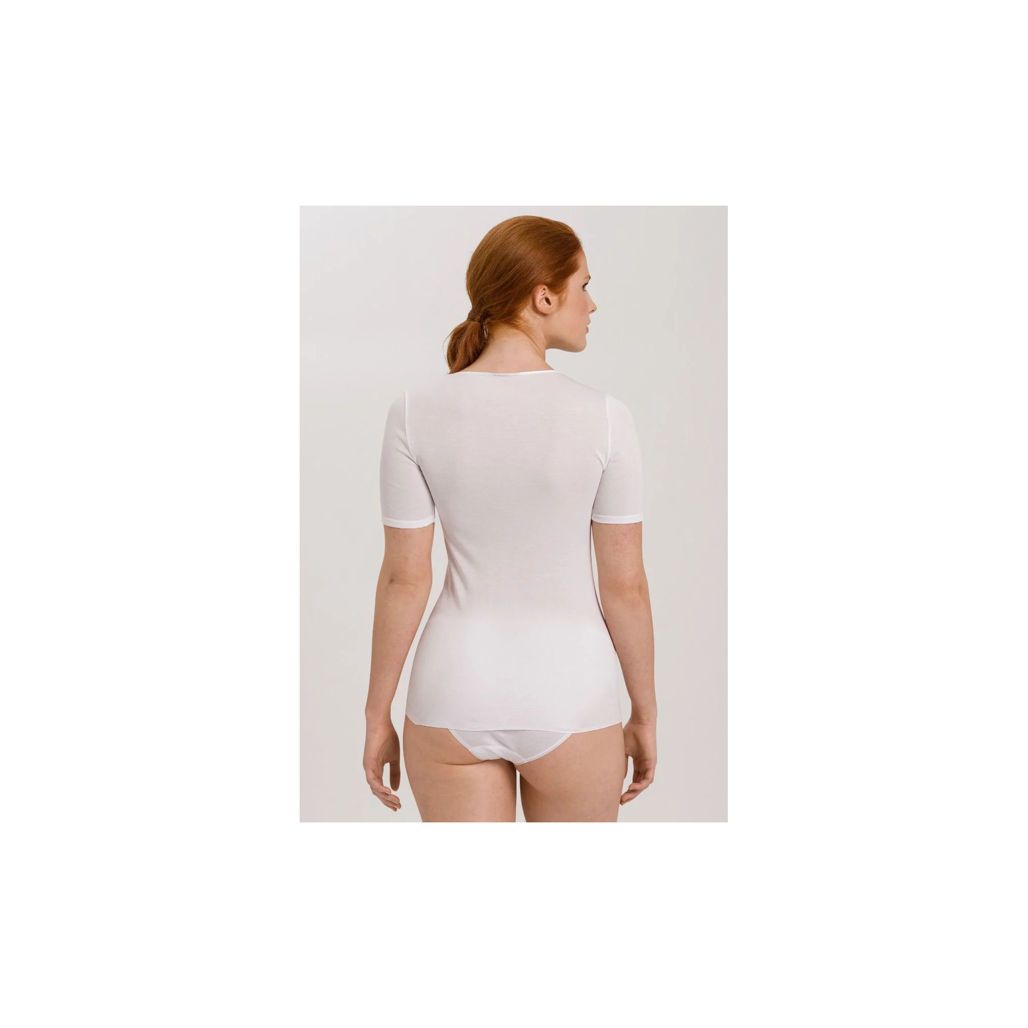 Korte mouw wit v-neck