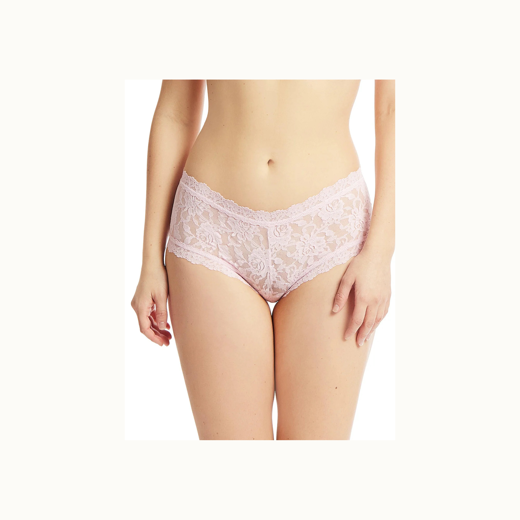 Boxer kant licht roze